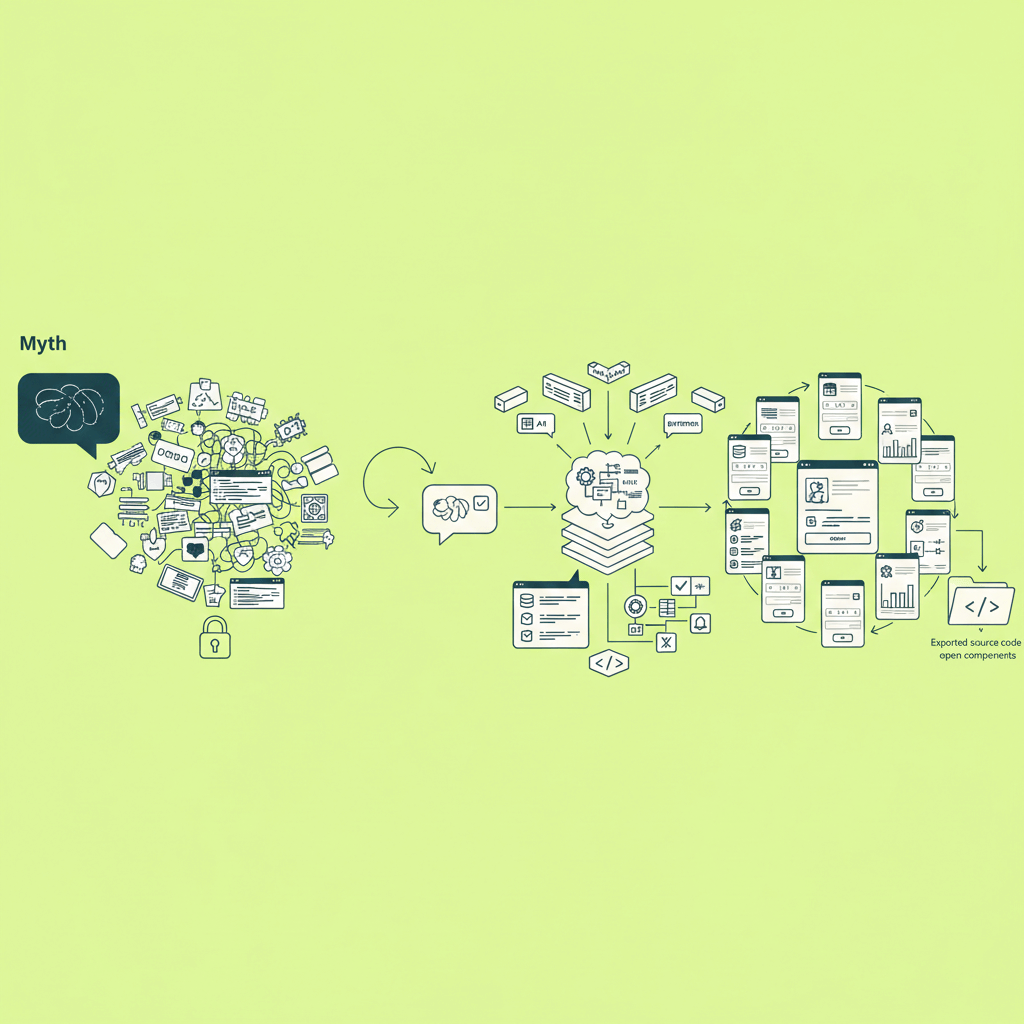 Misconceptions and myths of ai app building