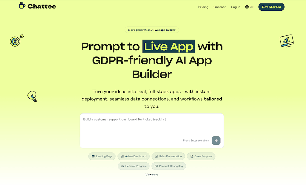 Chattee — Full-Stack Cafe Apps in Minutes