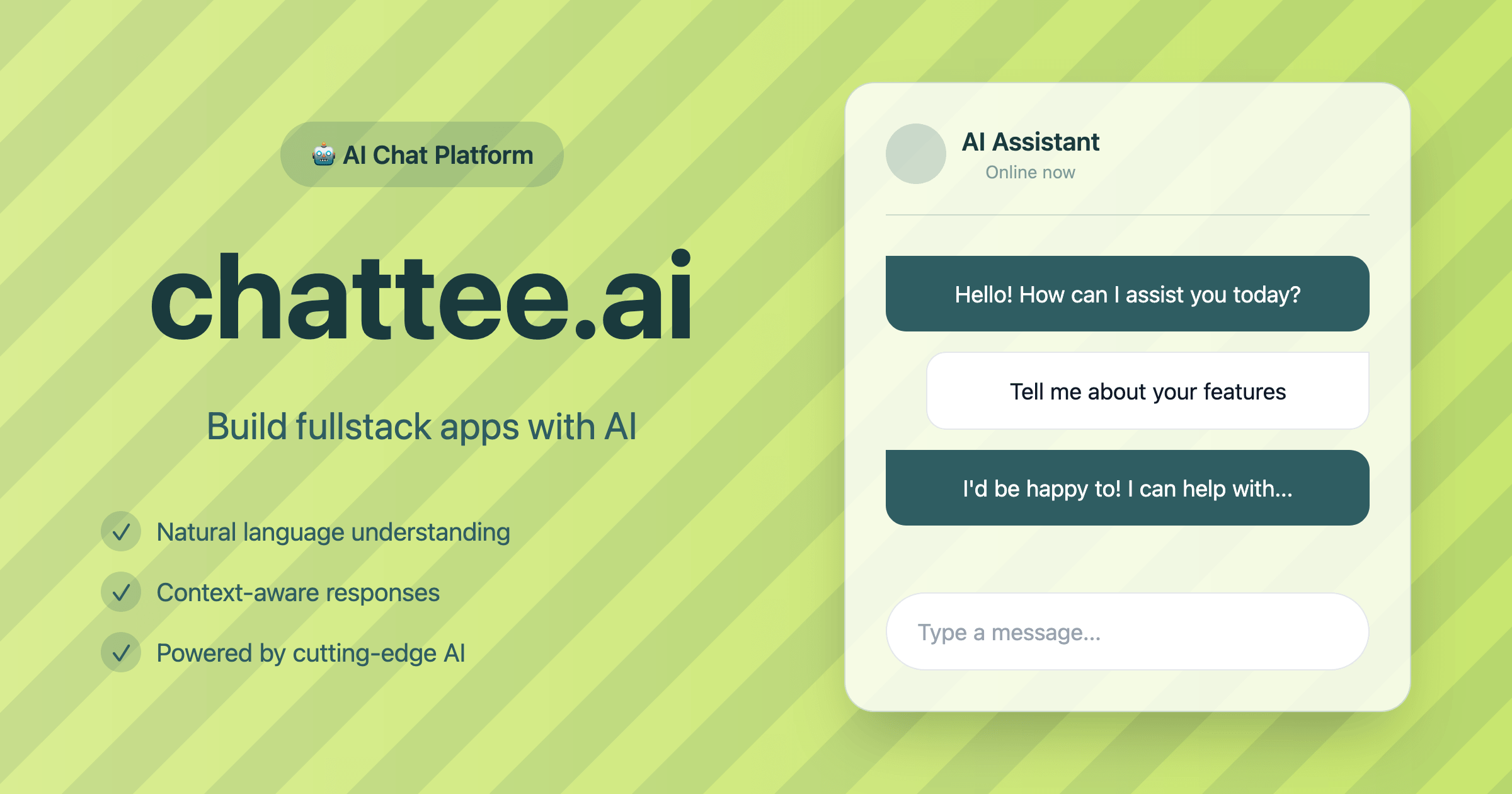 AI App Builder screenshot